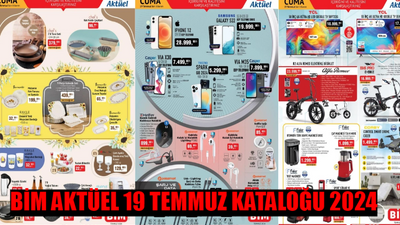 BİM AKTÜEL 19 TEMMUZ KATALOĞU 2024 SATIŞA ÇIKTI: BİM'de Bu Hafta Cuma Vantilatör, Elektrikli Bisiklet, Televizyon, Kahve Makinesi İndirimi Kaçmaz