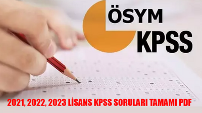 2021, 2022, 2023 LİSANS KPSS SORULARI TAMAMI PDF İNDİR: Yıllara Göre KPSS Lisans GK - GY- Eğitim Bilimleri Soruları! 2023 KPSS Güncel Bilgiler Soruları