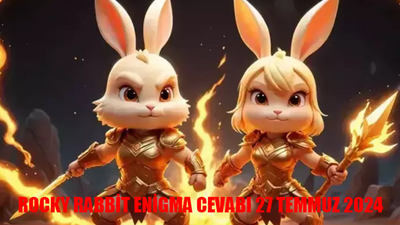 ROCKY RABBİT ENİGMA BULMACA ÇÖZÜMÜ 27 TEMMUZ 2024: Rocky Rabbit Superset Şifresi! 27 Temmuz Rocky Rabbit Combo