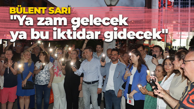 Asgari ücrete zam için ışık açma kapama eylemi! Sarı; "Ya zam gelecek ya bu iktidar gidecek"