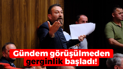 Kocaeli Büyükşehir'de gündem görüşülmeden gerginlik başladı!