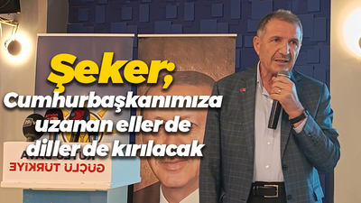 Şeker; Cumhurbaşkanımıza uzanan eller de diller de kırılacak