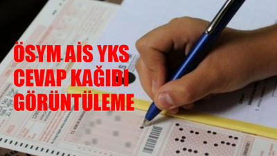 YKS CEVAP KAĞIDI GÖRÜNTÜLEME EKRANI: ÖSYM AİS YKS Cevap Anahtarı Nasıl Bakılır? YKS Cevap Kağıdı Doğru Yanlış Sayısı Öğrenme