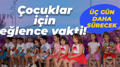 Derince’de çocuklar için eğlence vakti! Üç gün daha sürecek