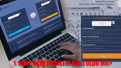 E-OKUL ÖĞRETMEN ÖĞRENME SAYFASI: 1. Sınıf Öğretmenleri Belli Oldu Mu? e-Okul Öğretmen Sorgulama