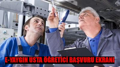 E-YAYGIN USTA ÖĞRETİCİ BAŞVURU EKRANI 2024-2025: Halk Eğitim Usta Öğretici Başvuru Nasıl Yapılır?