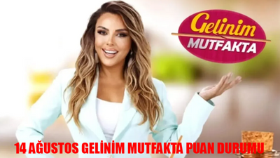 14 AĞUSTOS GELİNİM MUTFAKTA PUAN DURUMU ÖĞREN: Kanal D Canlı Gelinim Mutfakta Bugün Çeyreği Kim Aldı?