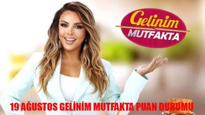 19 AĞUSTOS GELİNİM MUTFAKTA PUAN DURUMU TIKLA ÖĞREN: Gelinim Mutfakta Bugün Kim Aldı Çeyrek Altını?