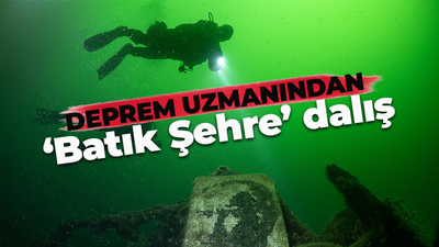 Japon uzmandan 'Batık Şehre' dalış! Duygulandıran kareler