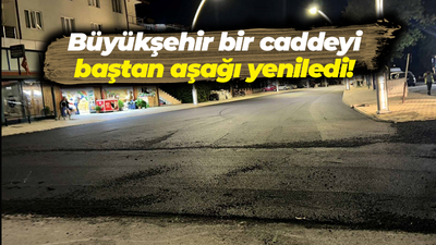 Kartepe’de bir cadde baştan aşağı yenilendi!