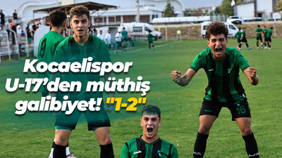 Kocaelispor U-17’den müthiş galibiyet! Bolu’dan zaferle döndüler! “1-2”