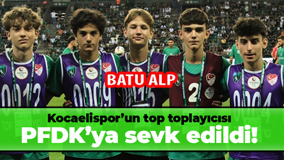Kocaelispor’un top toplayıcısı PFDK’ya sevk edildi!