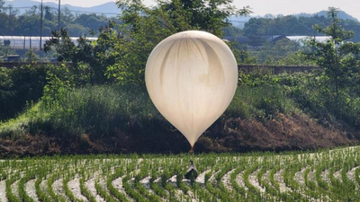 Kuzey Kore'den Güney Kore'ye 3 binden fazla çöp balonu