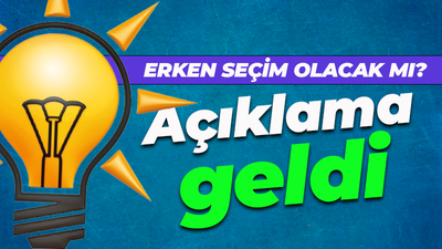 AK Parti'den erken seçim açıklaması: Beyhude tartışma...