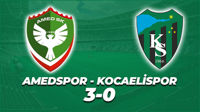 Amedspor - Kocaelispor: 3-0 (MAÇ SONUCU)