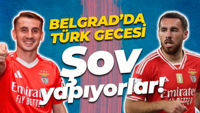 Benfica'nın Türkleri şov yapıyor! Belgrad'da Türk gecesi