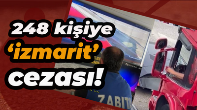 Bursa’da ‘izmarit’ cezası! 248 kişiye para cezası