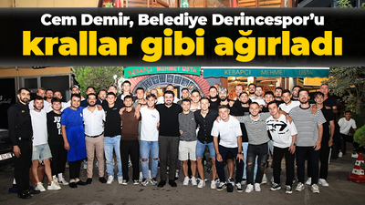 Cem Demir, Belediye Derincespor’u krallar gibi ağırladı