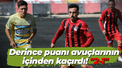 Derince puanı avuçlarının içinden kaçırdı! "2-1"