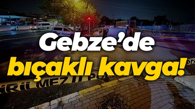 Trafiğe kapandı: Gebze'de bıçaklı kavga!