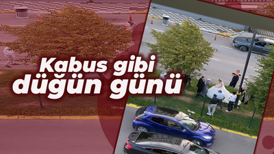 Gelin ve damat için gergin anlar! Kavganın ortasında kaldılar