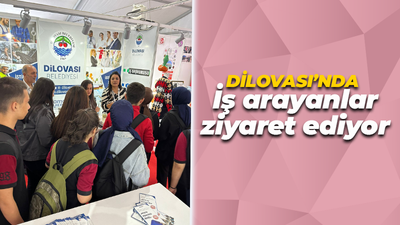 İş arayanlar bu standı ziyaret ediyor: Yoğun ilgi