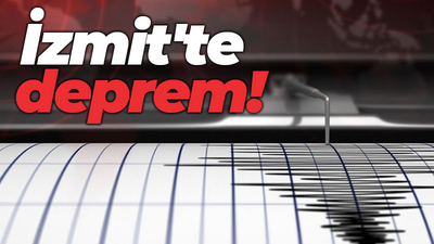 İzmit'te deprem!
