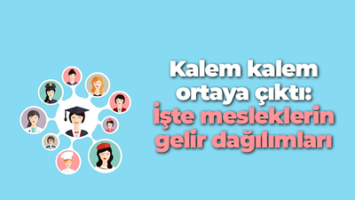 Kalem kalem ortaya çıktı: İşte mesleklerin gelir dağılımları