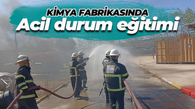 Kocaeli itfaiyesinden acil durum eğitimi