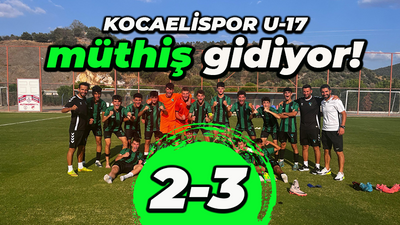 Kocaelispor U-17 müthiş gidiyor! “2-3”