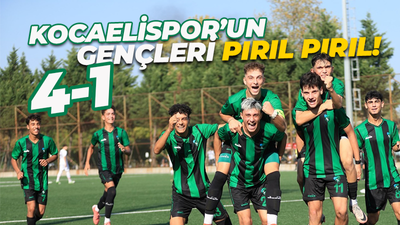 Kocaelispor’un gençleri pırıl pırıl! “4-1”