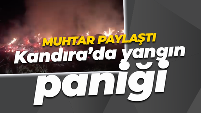 Muhtar paylaştı: Kandıra'da yangın paniği!