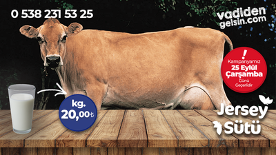 Vadiden dev indirim: Jersey süt sadece 20 TL