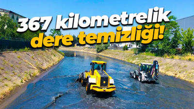 367 kilometrelik dere temizliği!