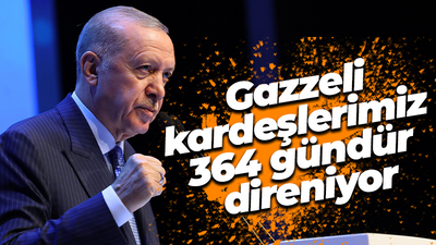 Cumhurbaşkanı Erdoğan: Gazzeli kardeşlerimiz 364 gündür direniyor