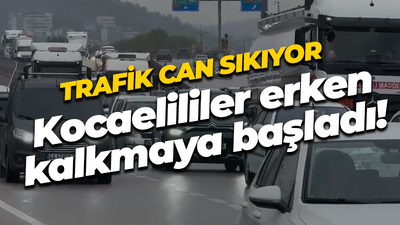 Kocaeli’nin trafik sorunu sürüyor! İşe yetişmek istiyorsanız erken kalkmak zorundasınız