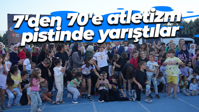 7'den 70'e atletizm pistinde yarıştılar