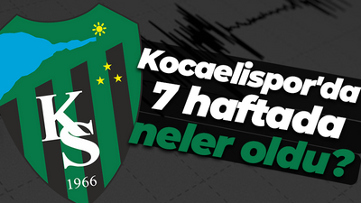 Kocaelispor'da 7 haftada neler oldu?