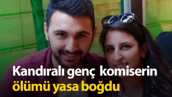 Kandıralı genç komiser Özcan Elmacı’nın ölümü yasa boğdu