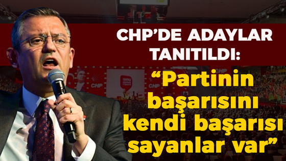 Özel; "Partinin başarısını kendi başarısı sayan var"